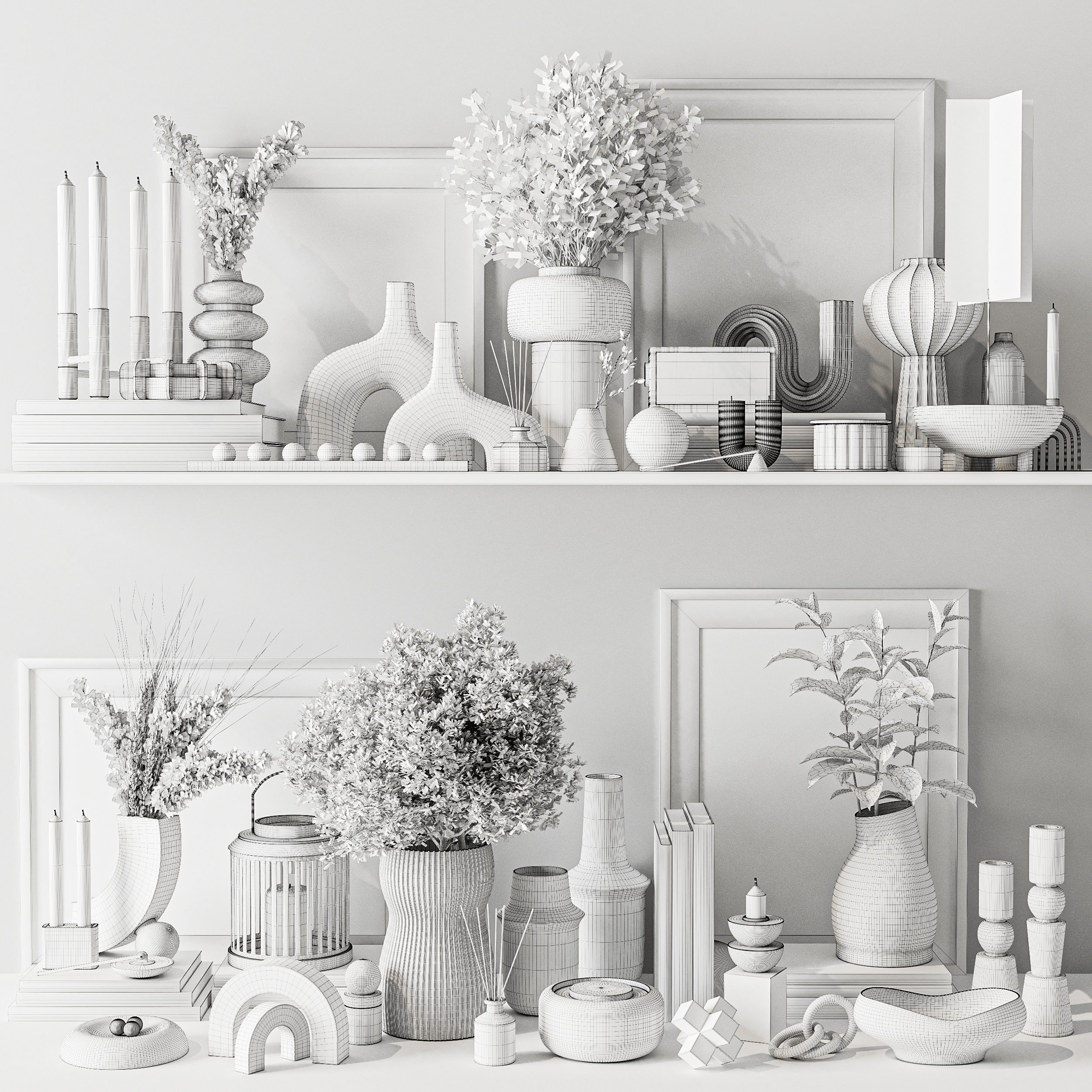 Decorative Set 3D model_5