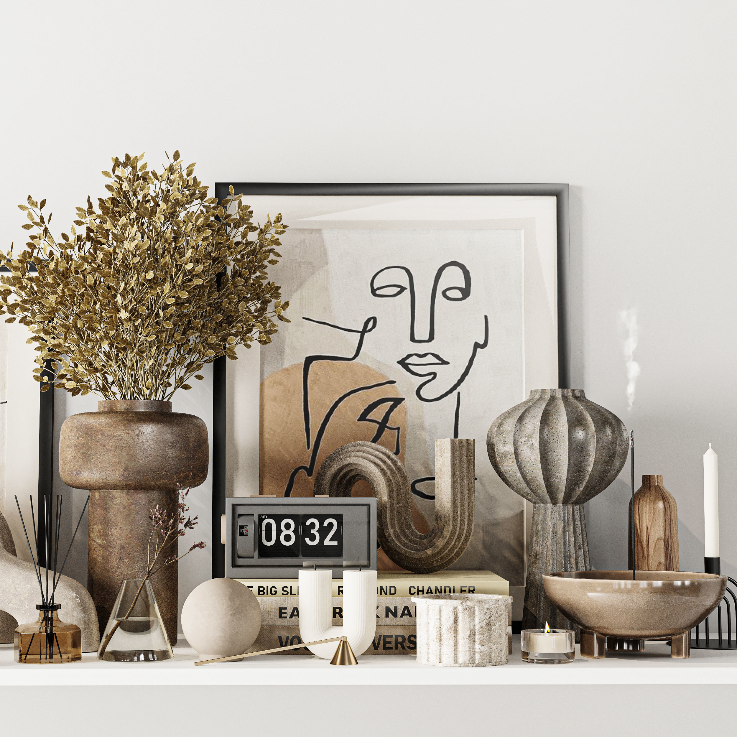 Decorative Set 3D model_3