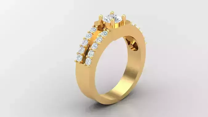 Diamond Man Ring Cad  MR  308