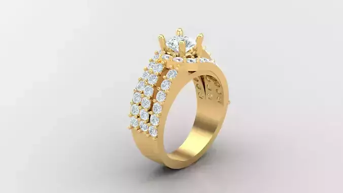 Diamond Man Ring Cad  MR  305