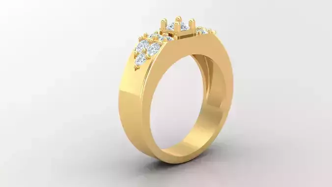 Diamond Man Ring Cad  MR  304