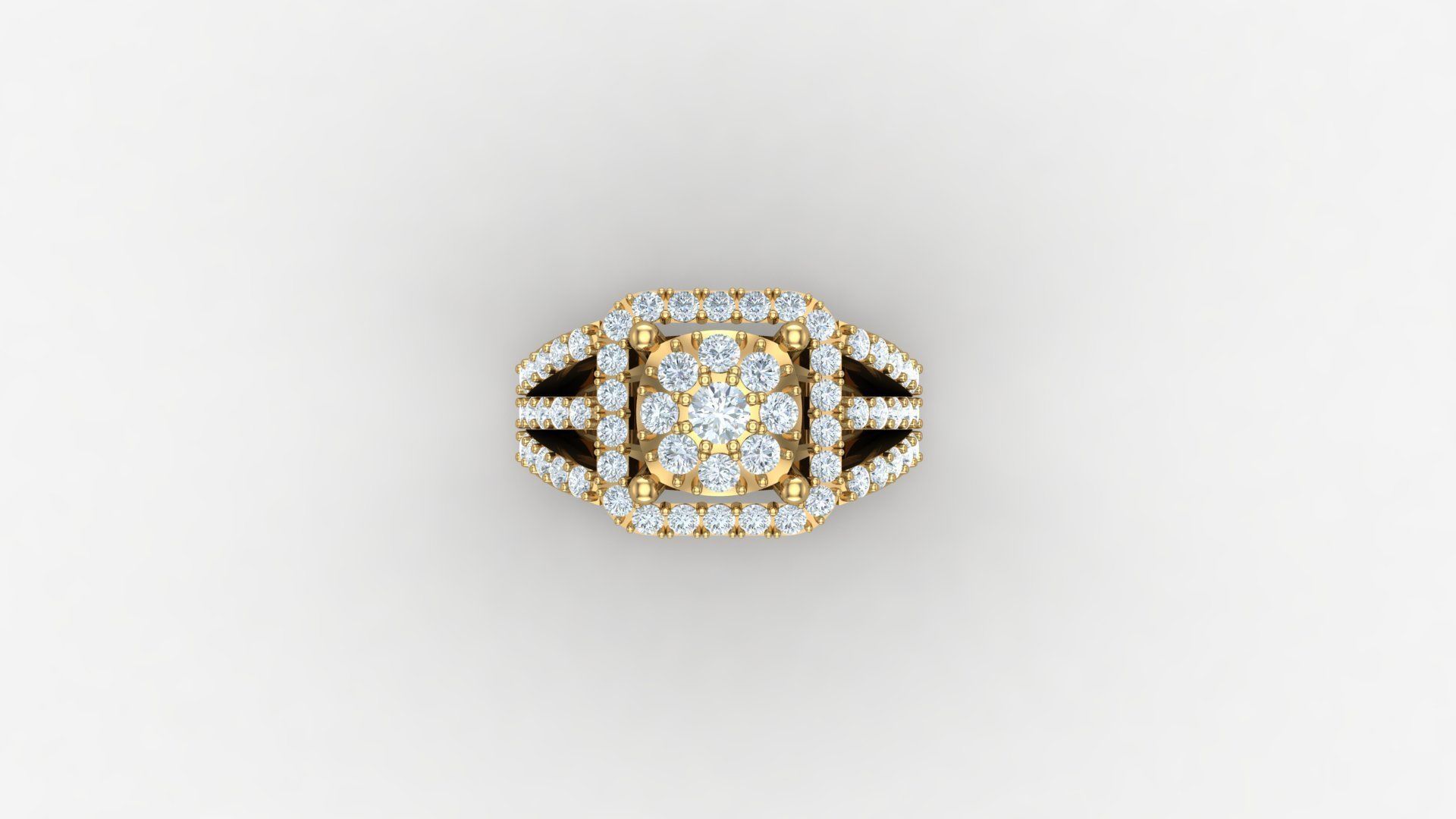 Diamond Man Ring Cad  MR  303 3D print model_4