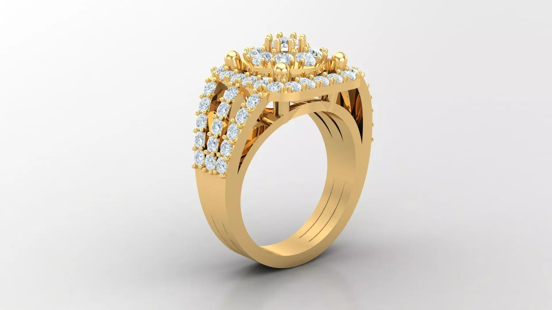 Diamond Man Ring Cad  MR  303 3D print model_0