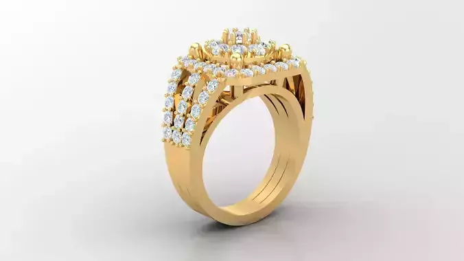 Diamond Man Ring Cad  MR  303