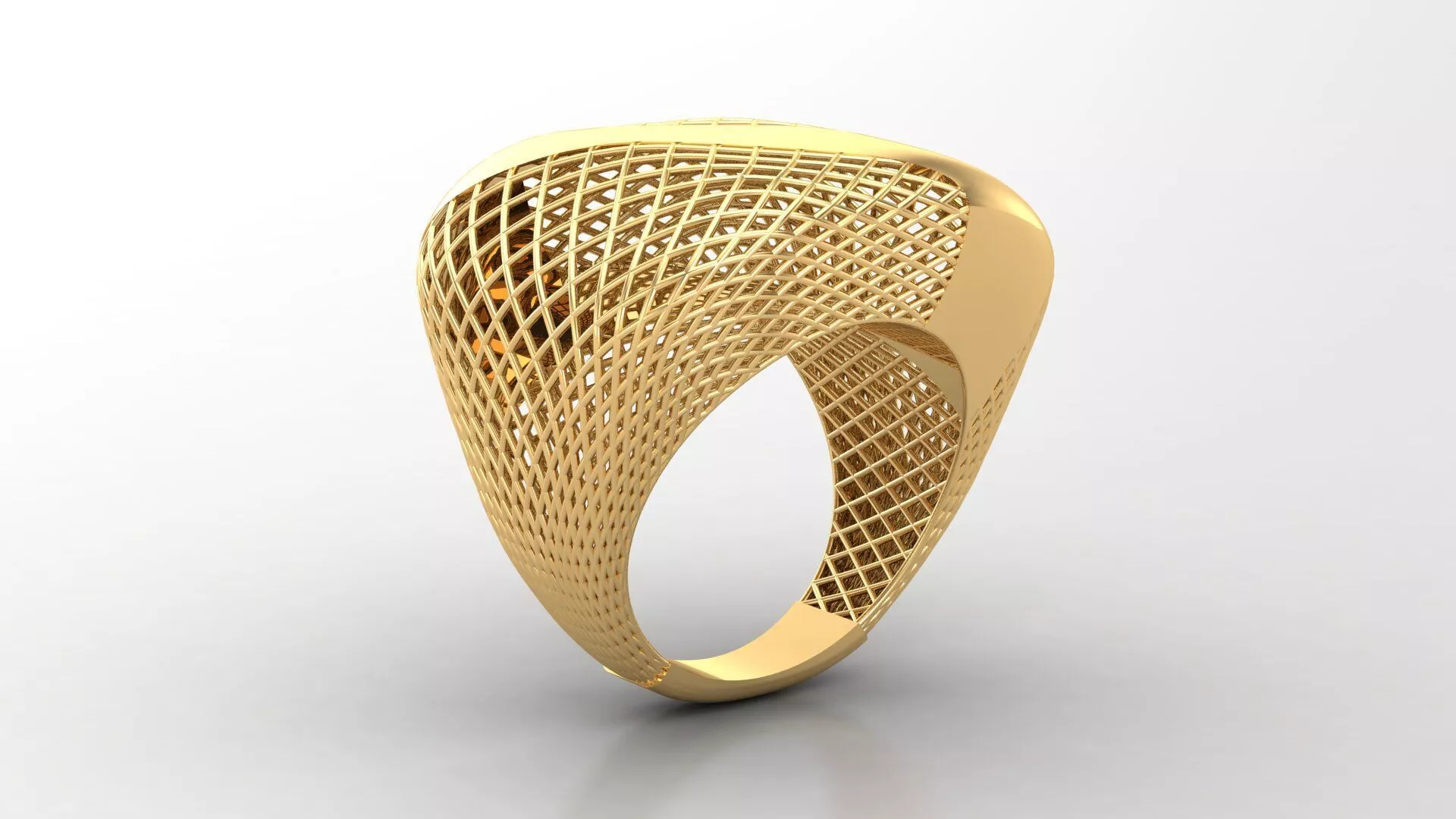 Diamond Man Ring Cad MR 300 3D print model