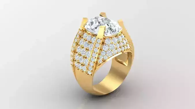 Diamond Man Ring Cad  MR  3