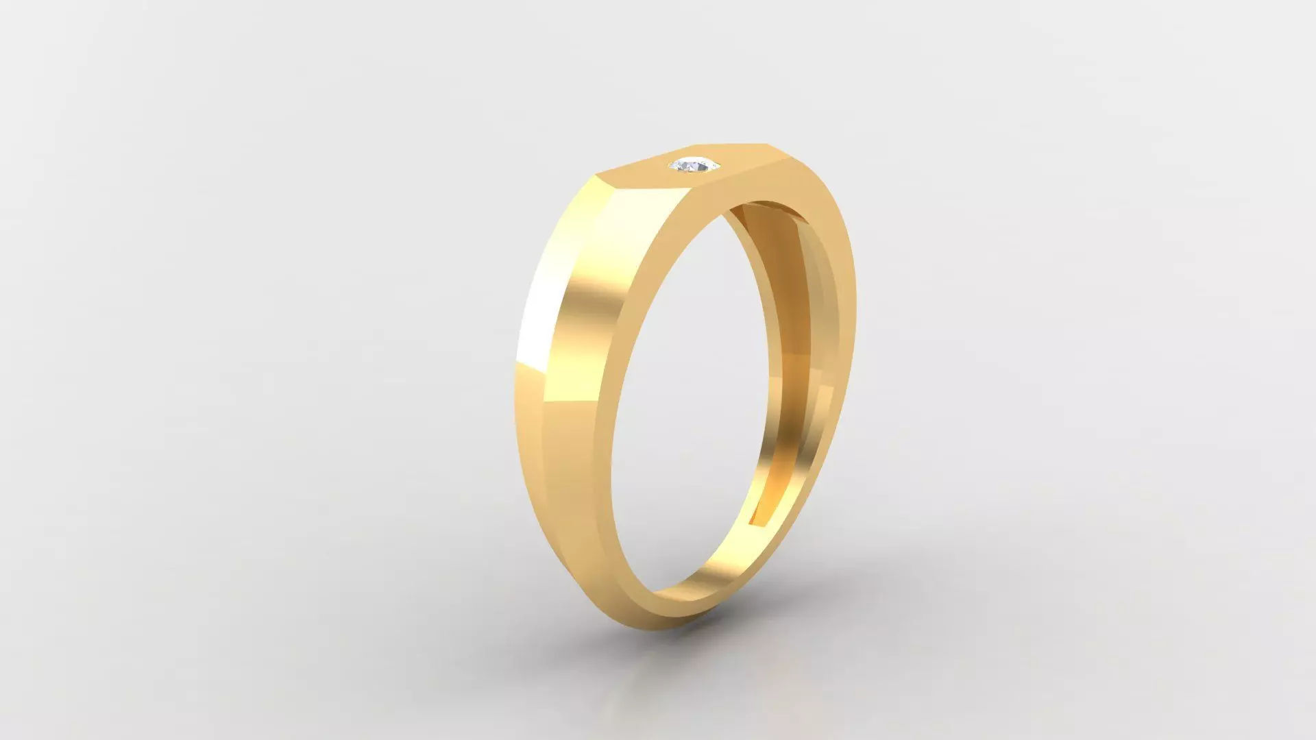Diamond Man Ring Cad  MR  298 3D print model_0