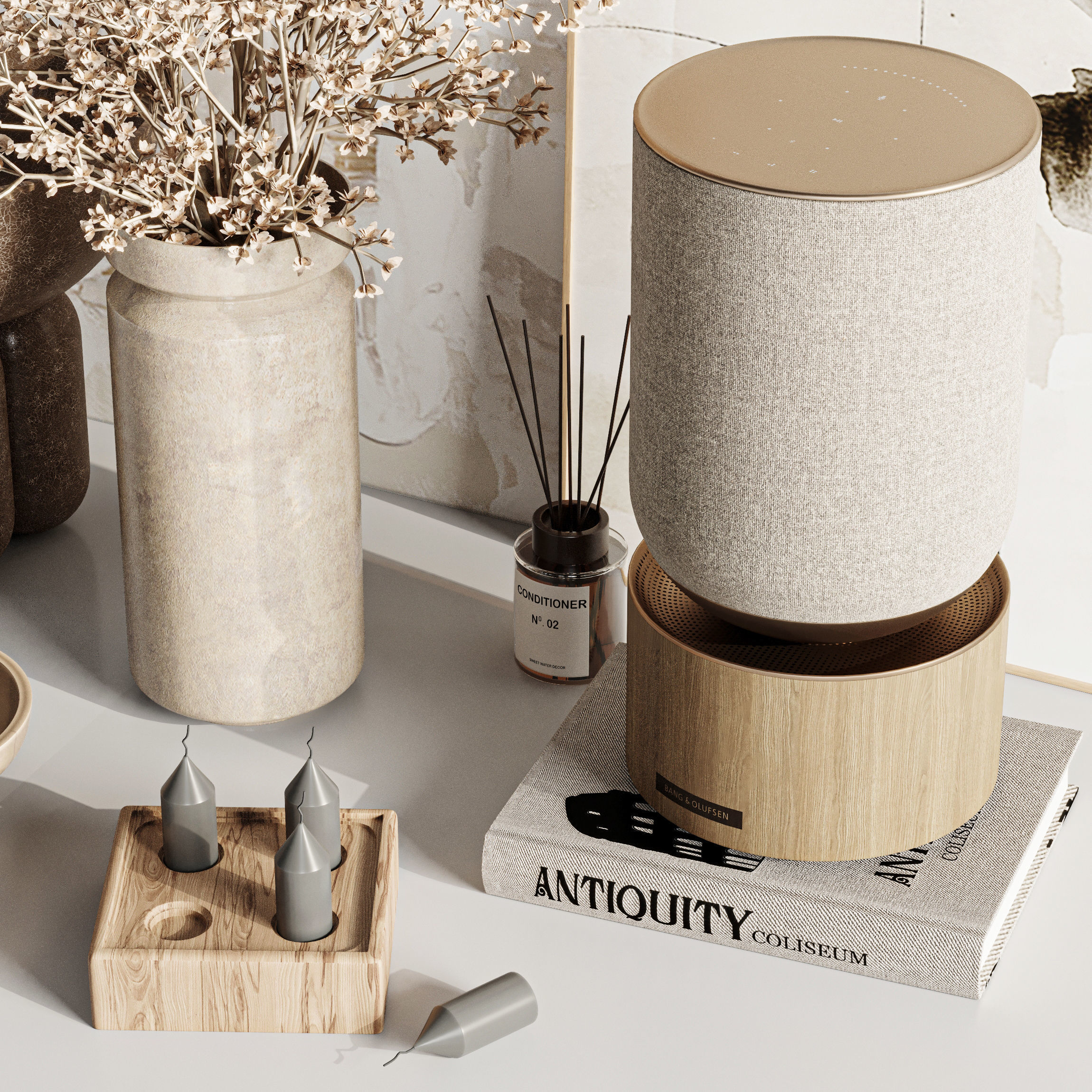 Decorative set 3D model_3