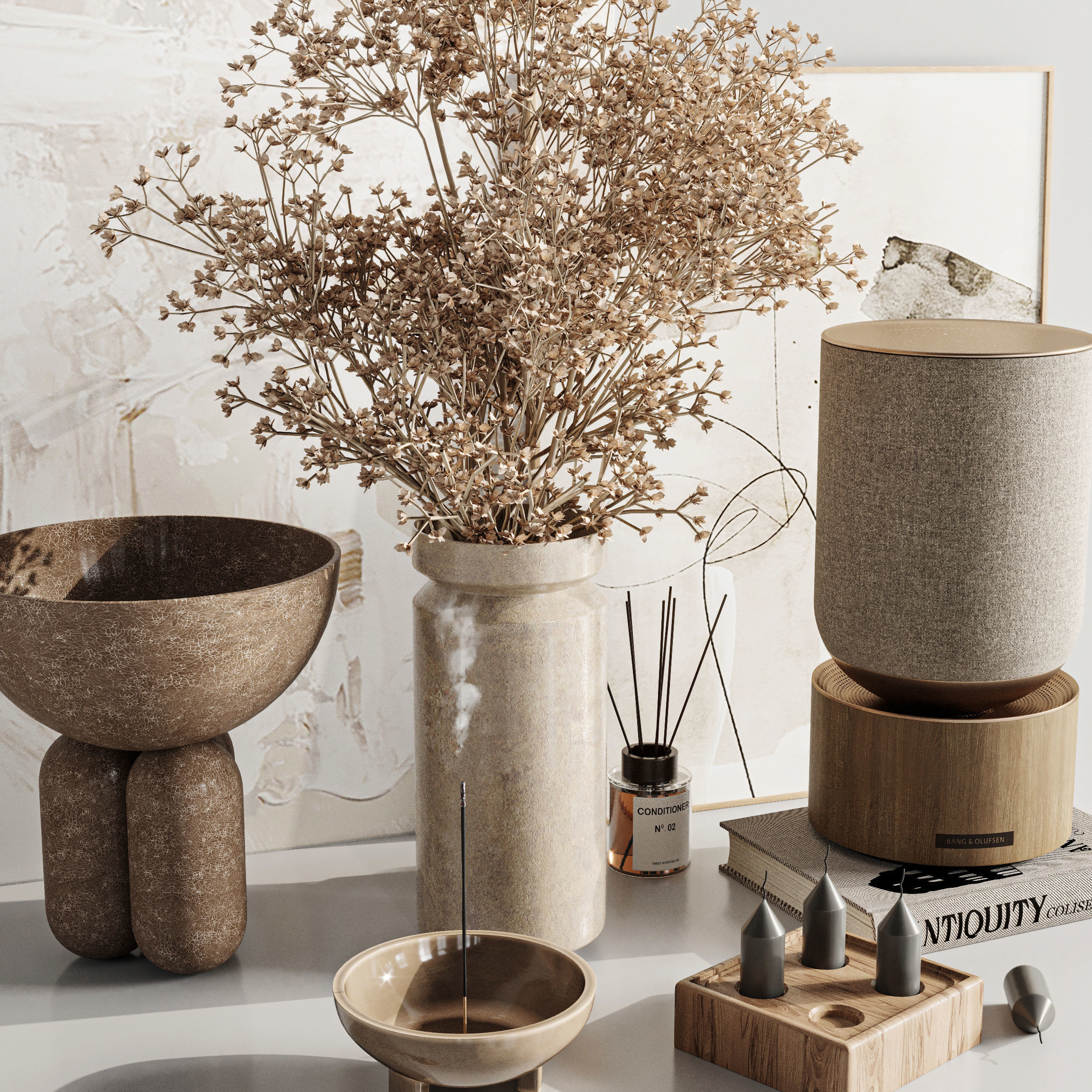 Decorative set 3D model_4