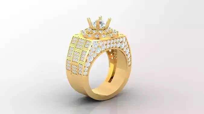 Diamond Man Ring Cad  MR  292
