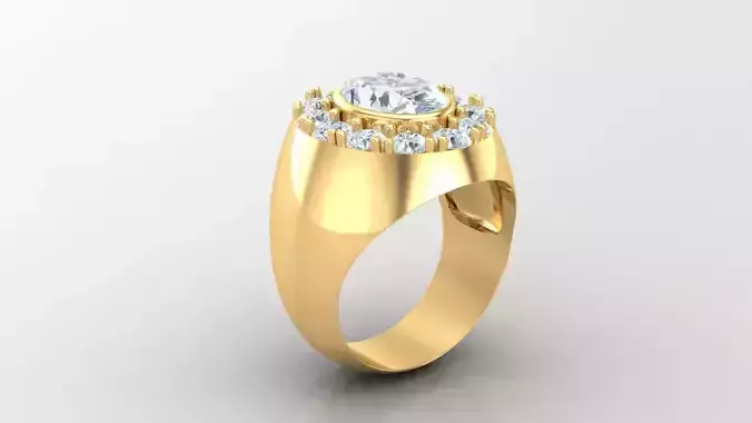 Diamond Man Ring Cad  MR  29