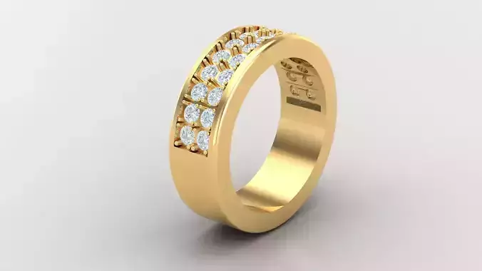 Diamond Man Ring Cad  MR  289