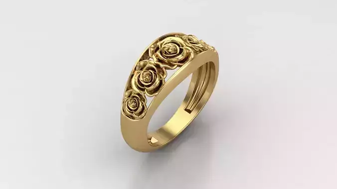 Diamond Man Ring Cad  MR  288 3D print model