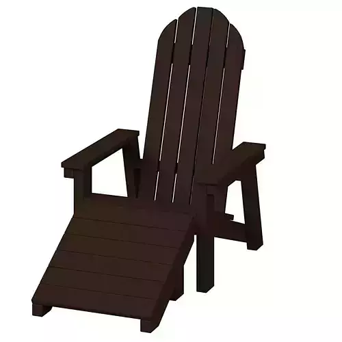 2x4 Adirondack chair 3D model