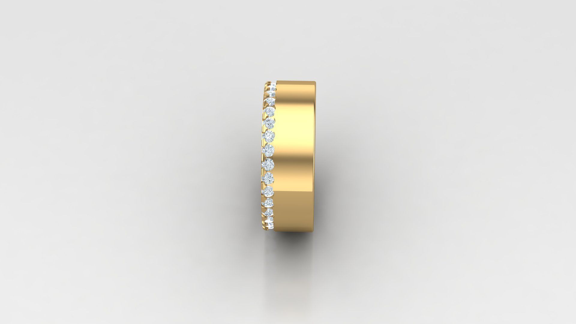 Diamond Man Ring Cad  MR  281 3D print model_3