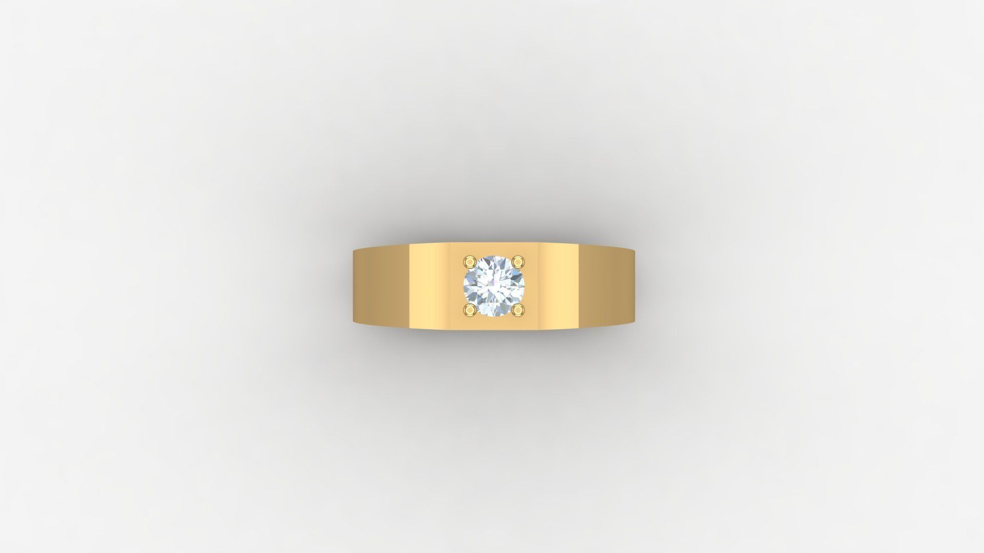 Diamond Man Ring Cad  MR  279 3D print model_6