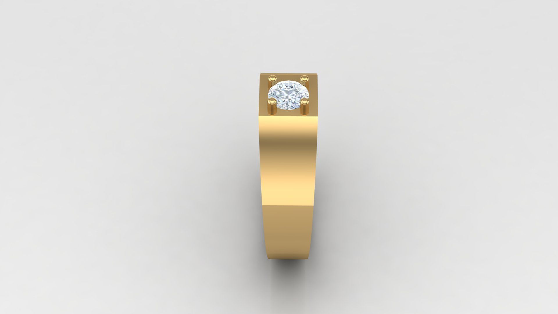 Diamond Man Ring Cad  MR  279 3D print model_5