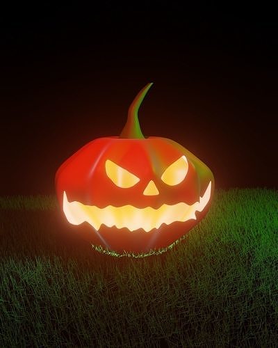 Halloween pumpkin Free low-poly 3D model