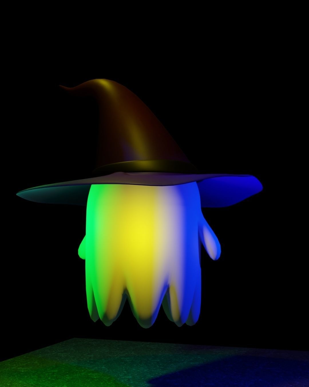 Ghost Low-poly 3D model_4