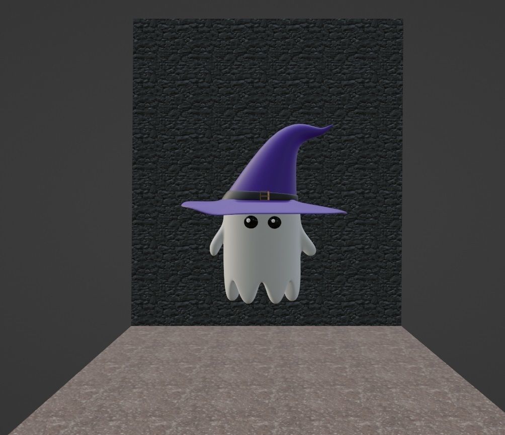 Ghost Low-poly 3D model_6