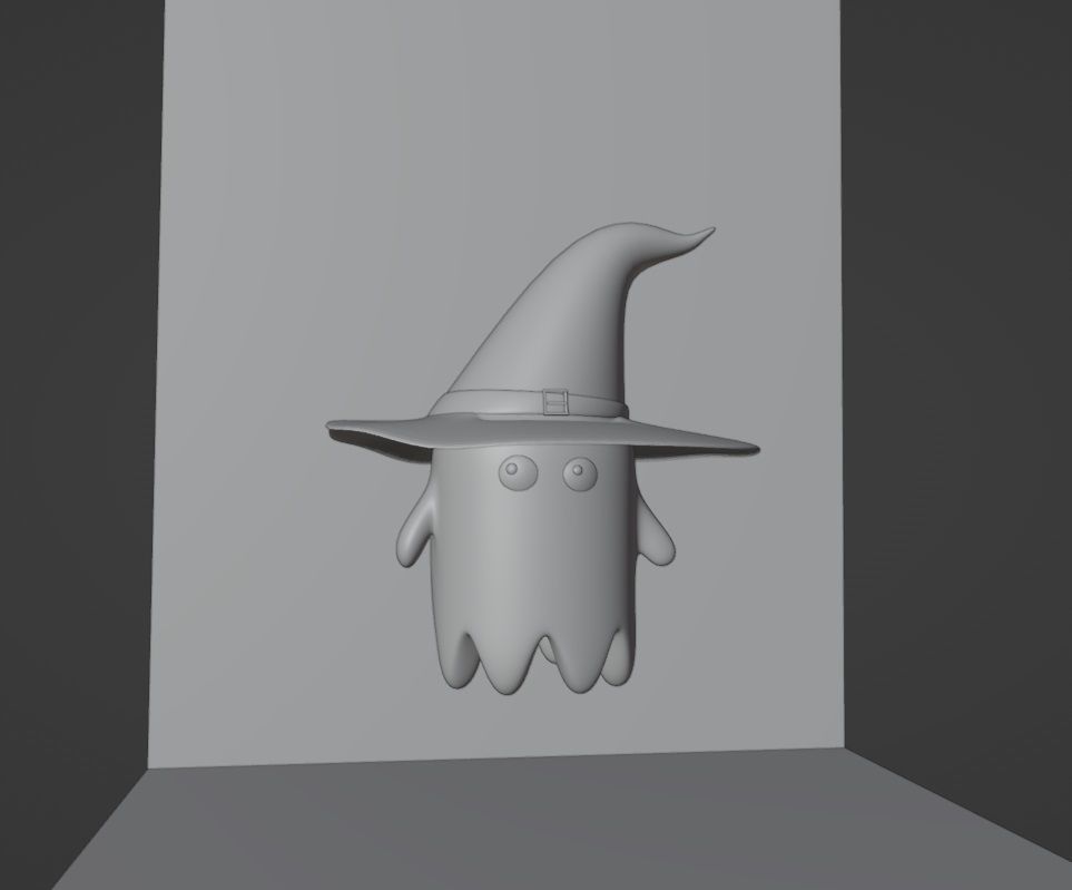 Ghost Low-poly 3D model_8