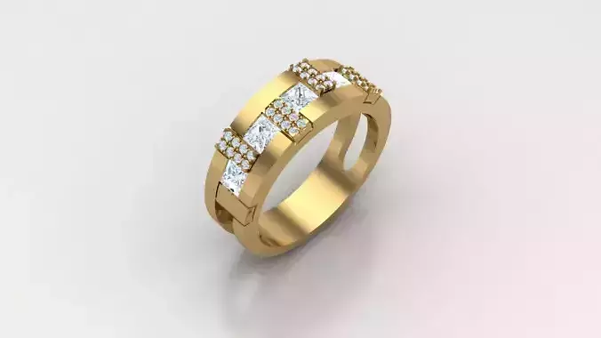 Diamond Man Ring Cad  MR  269