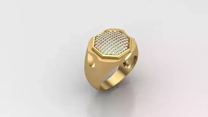 Diamond Man Ring Cad  MR  268