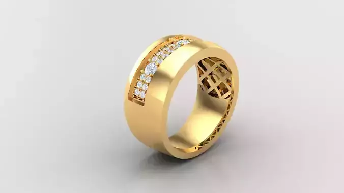 Diamond Man Ring Cad  MR  262