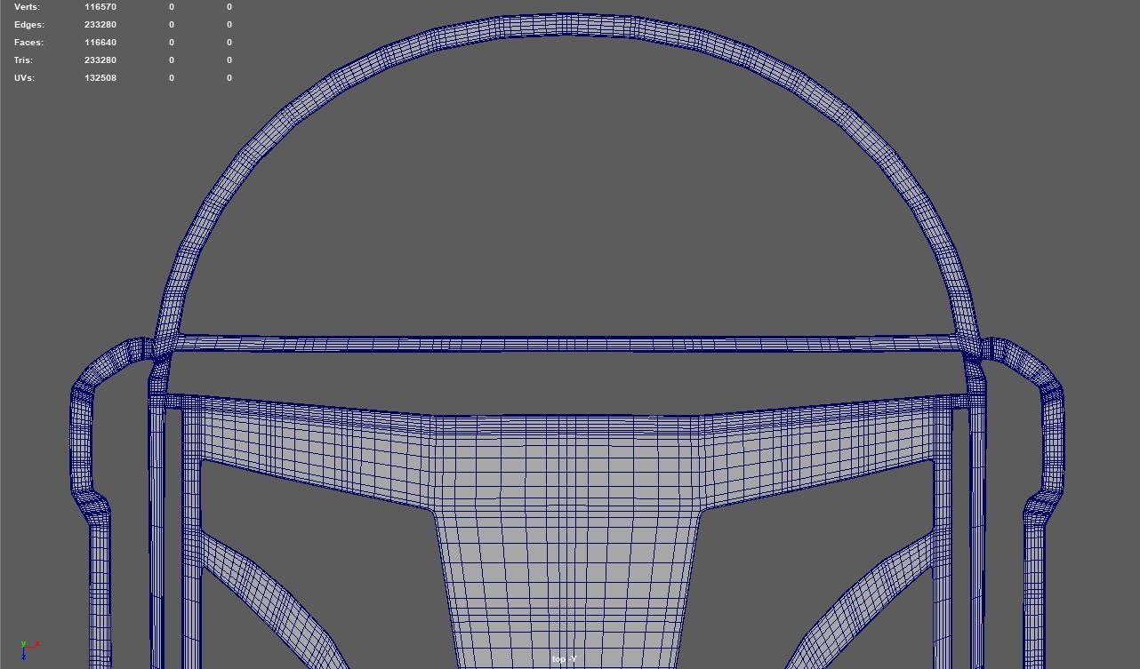 Mandalorian Wall Silhouette 01 3D print model_7