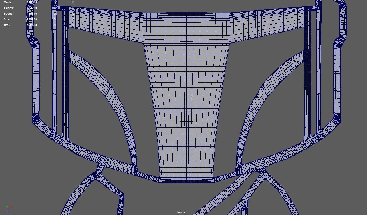 Mandalorian Wall Silhouette 01 3D print model_8