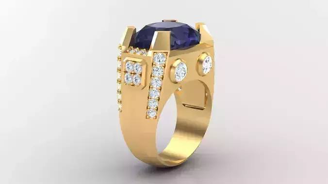 Diamond Man Ring Cad  MR  26