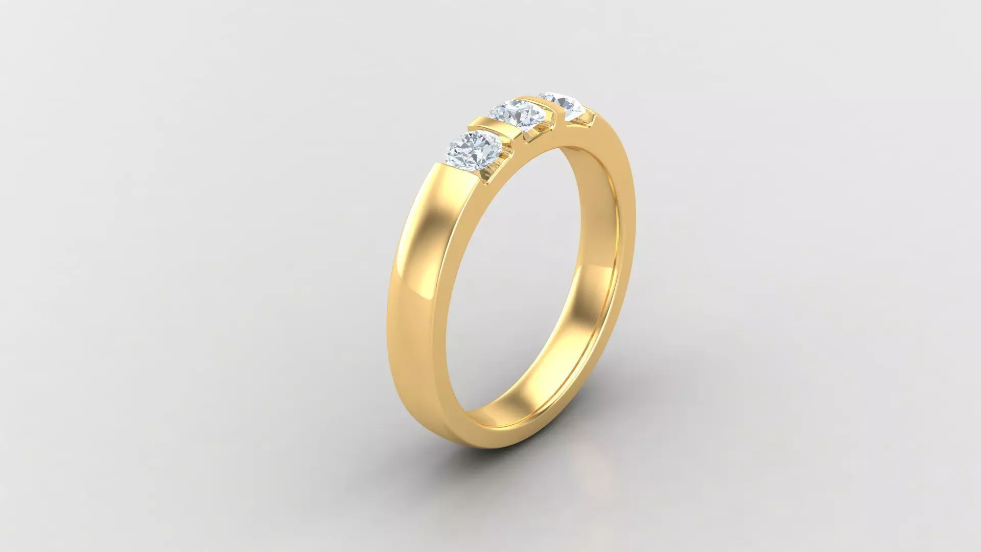 Diamond Man Ring Cad MR 256 3D print model_0