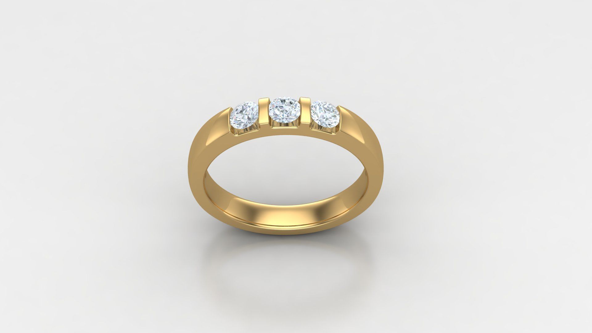 Diamond Man Ring Cad MR 256 3D print model_2