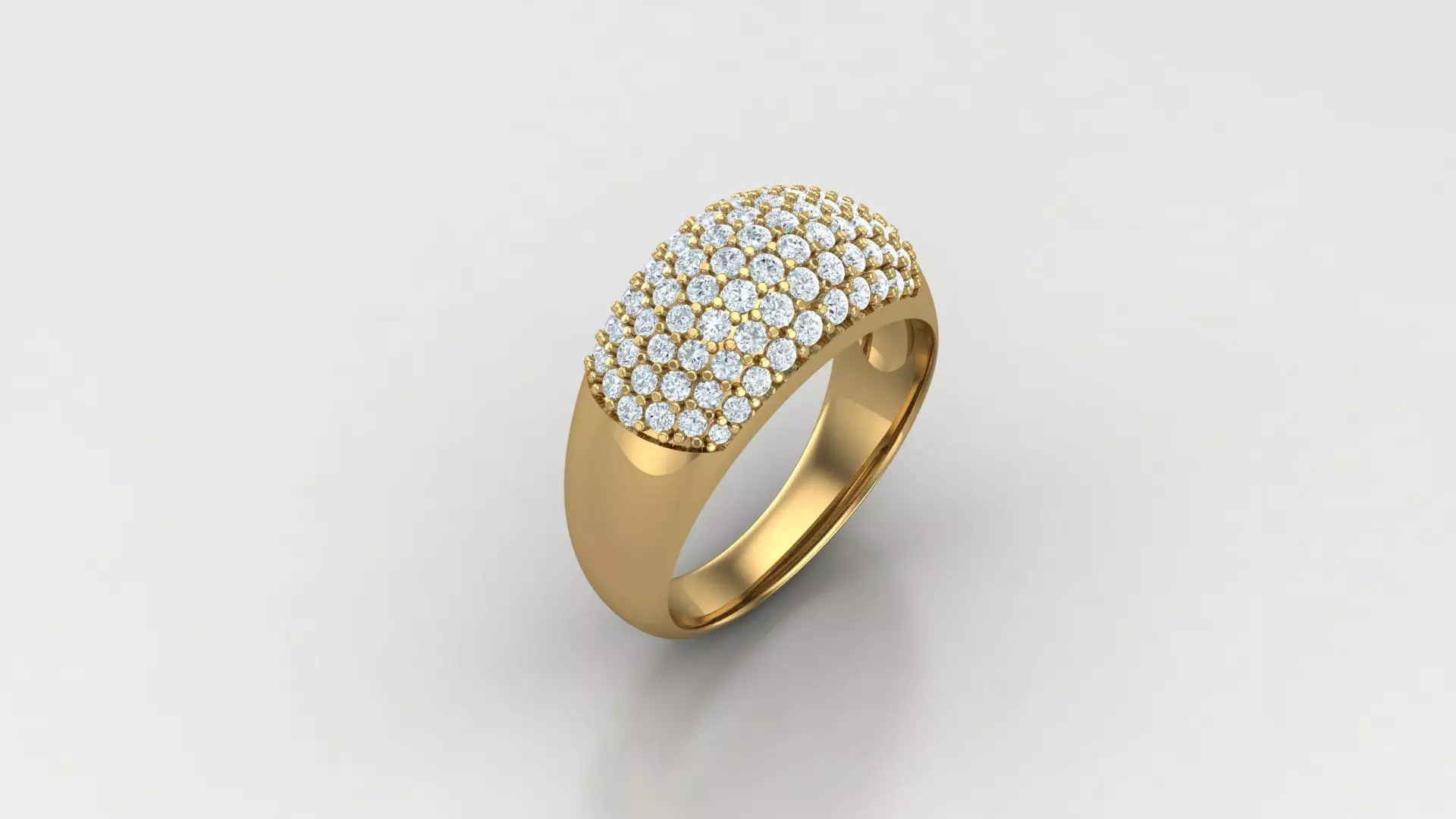 Diamond Man Ring Cad  MR  254 3D print model_0