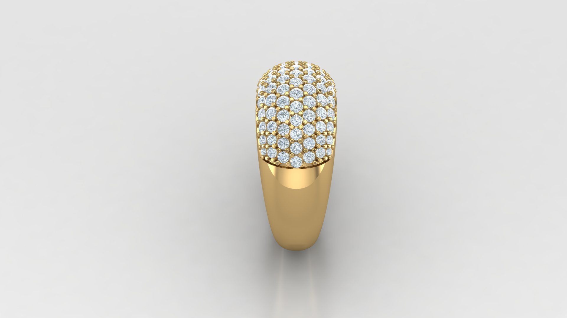 Diamond Man Ring Cad  MR  254 3D print model_3