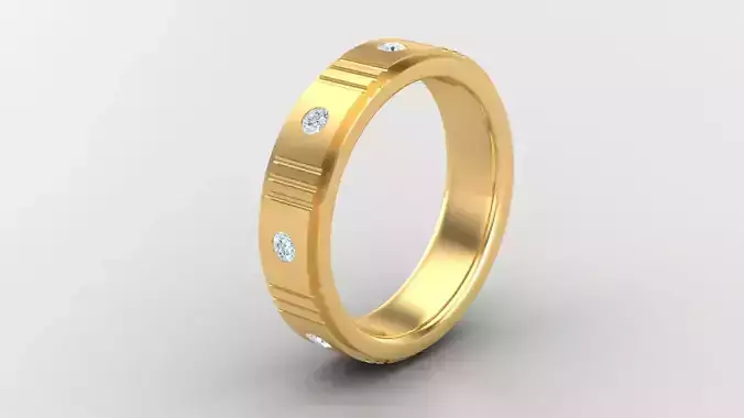 Diamond Man Ring Cad  MR  252
