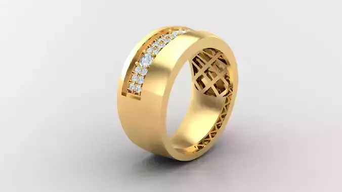Diamond Man Ring Cad  MR  241
