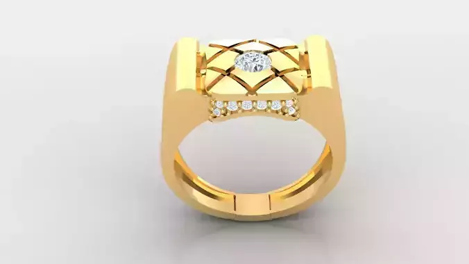 Diamond Man Ring Cad  MR  238