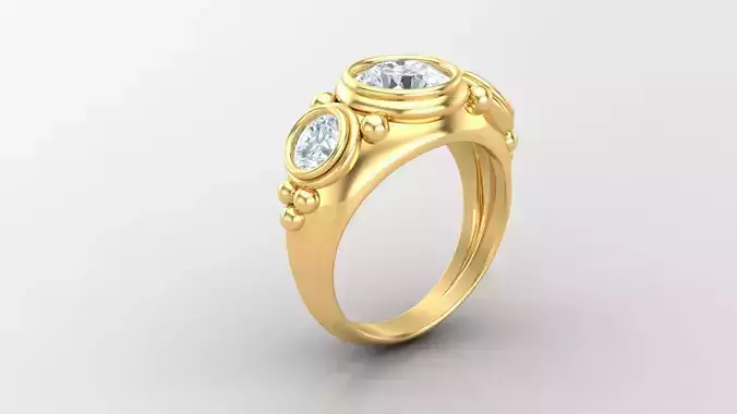 Diamond Man Ring Cad  MR  236