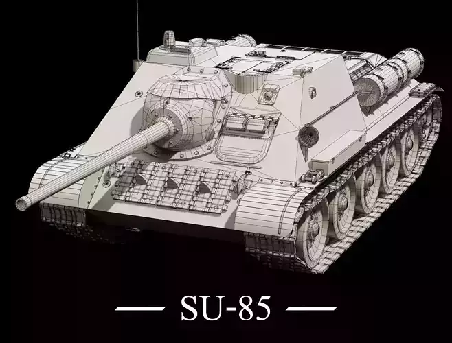 SU-85 - Base Mesh