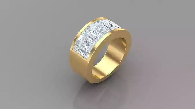 Diamond Man Ring Cad  MR  227