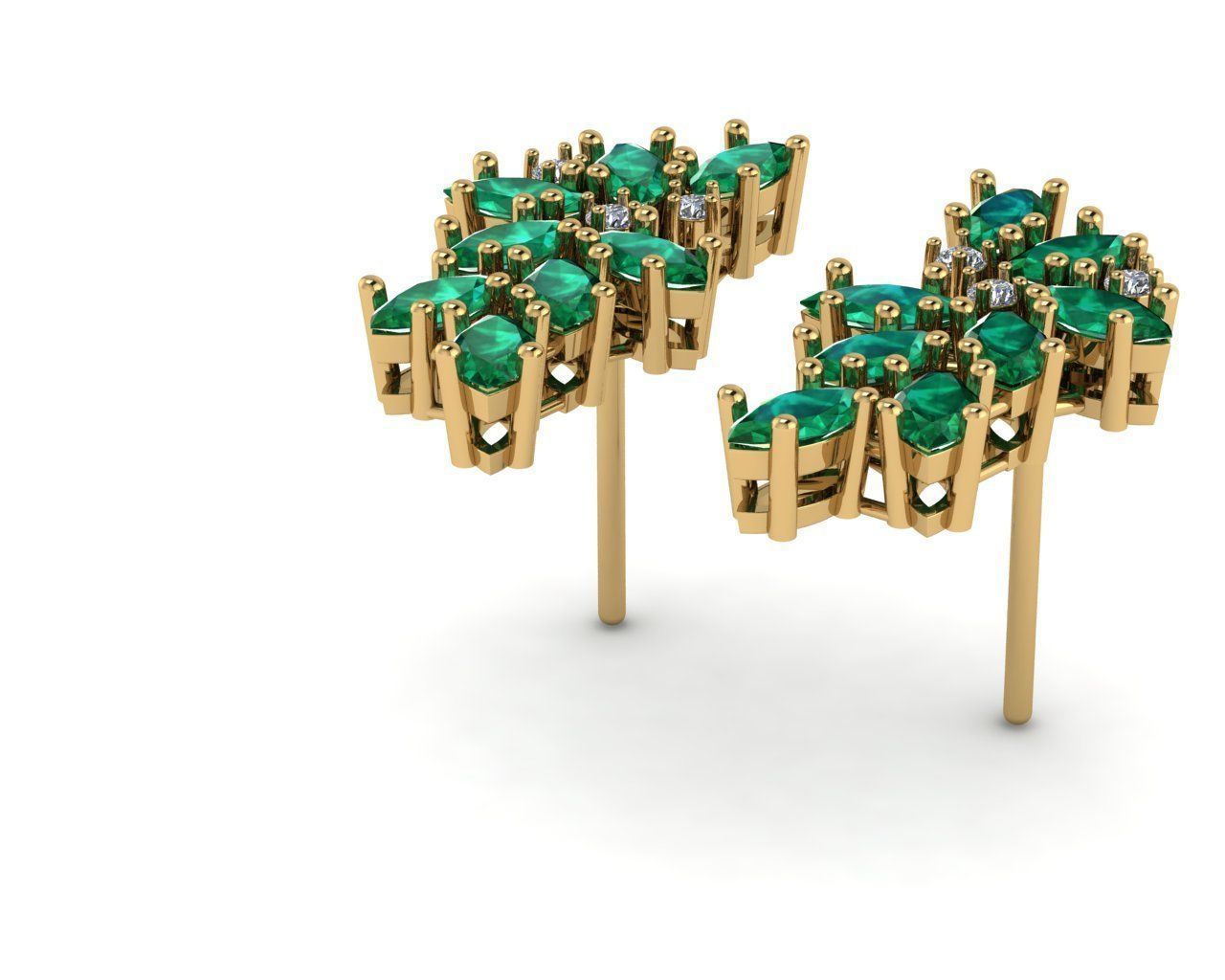 earrings 3D print model_1