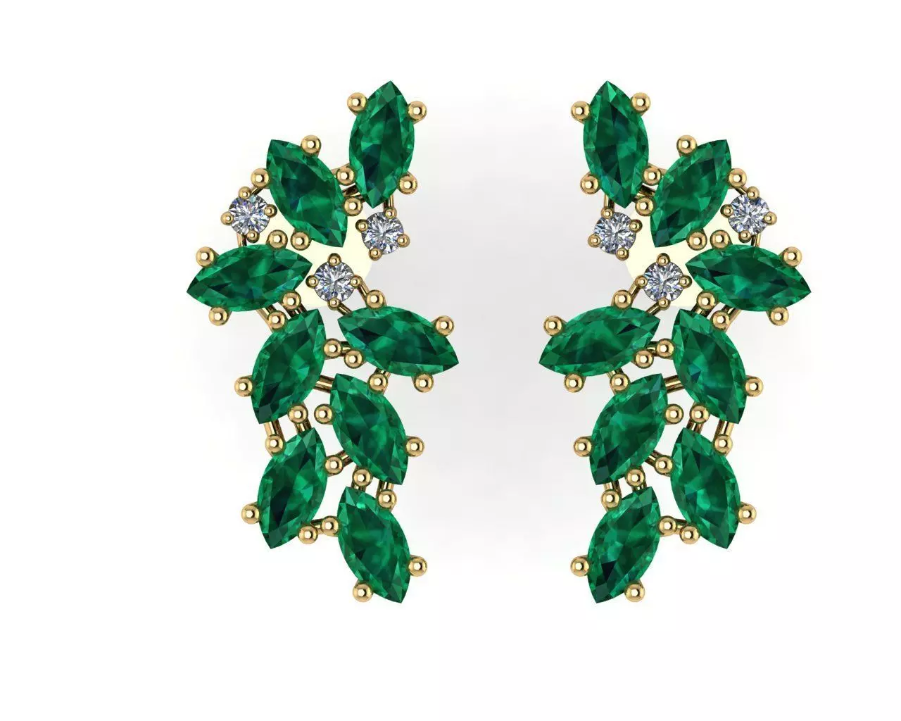 earrings 3D print model_0