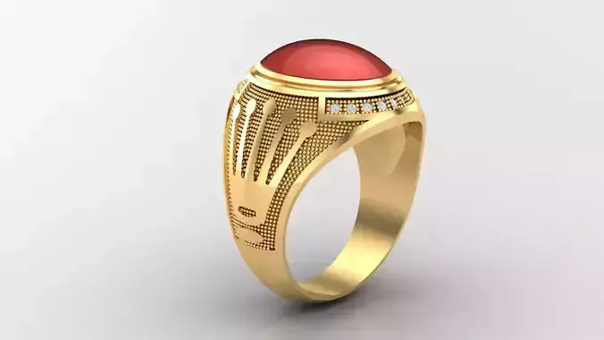 Diamond Man Ring Cad  MR  221