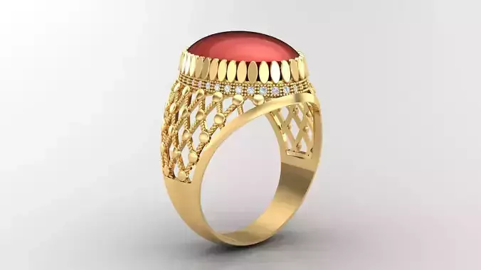 Diamond Man Ring Cad  MR  220