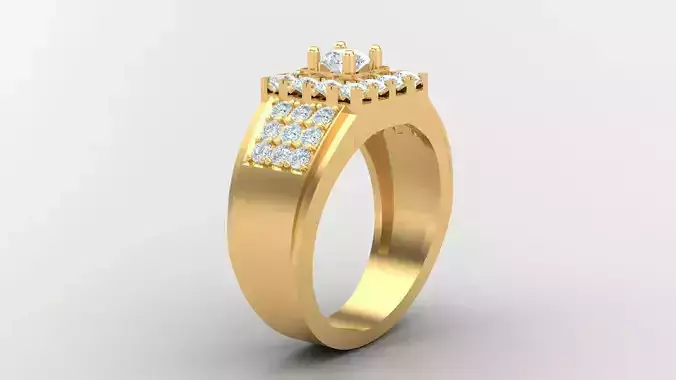 Diamond Man Ring Cad  MR  22