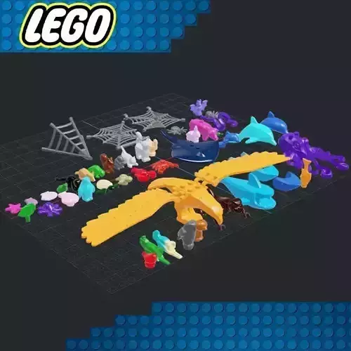 Lego - Animals and Accessories 3D print model