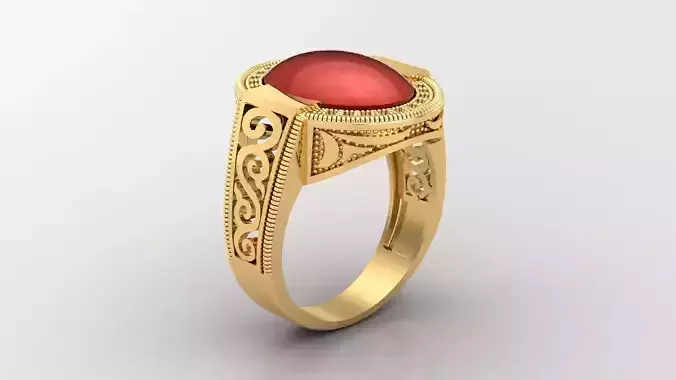 Diamond Man Ring Cad  MR  218