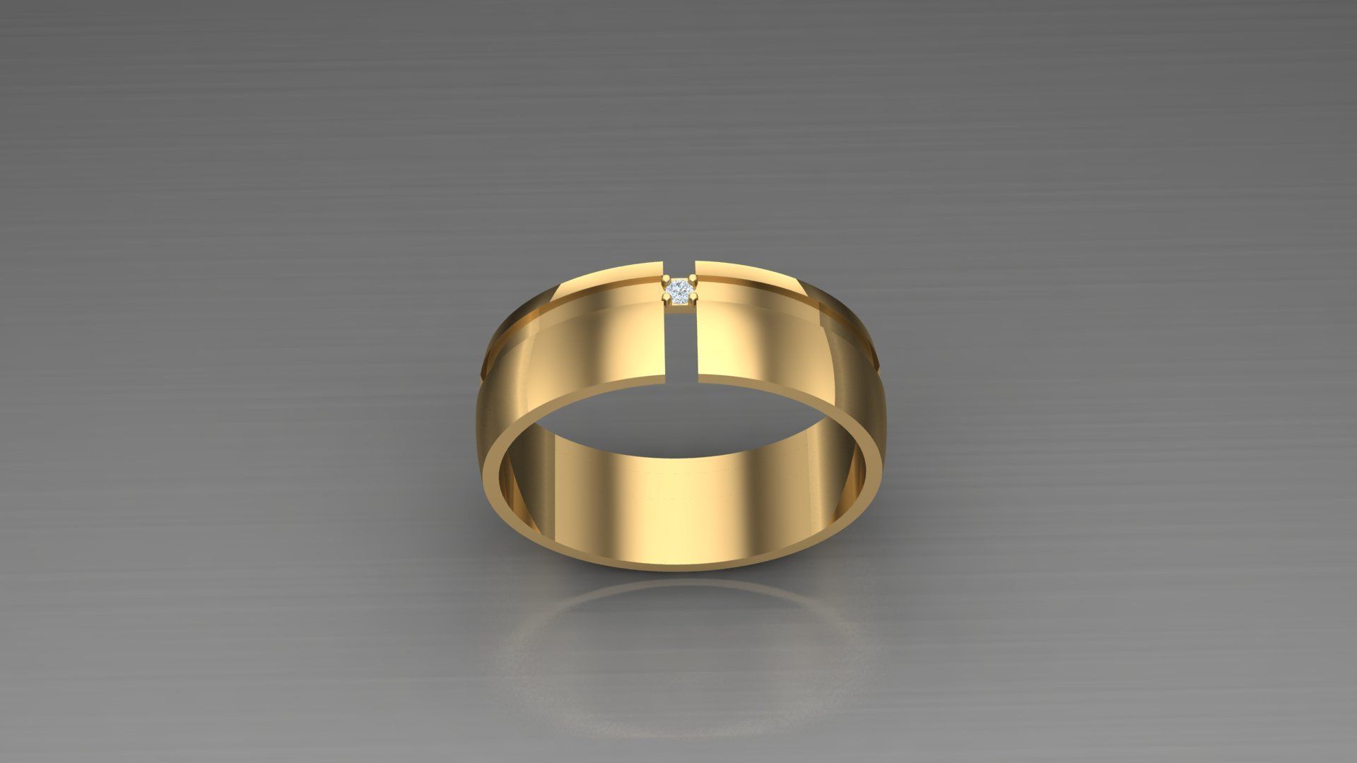 Diamond Man Ring Cad MR 209 3D print model_2