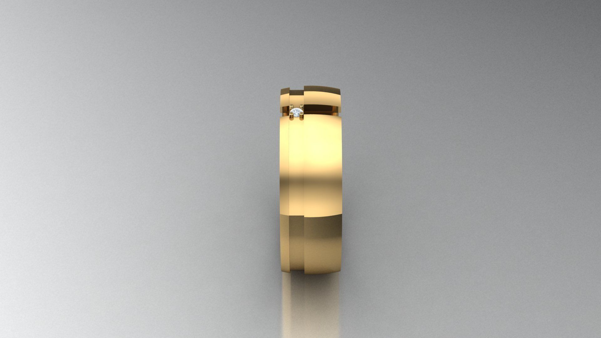 Diamond Man Ring Cad MR 209 3D print model_3